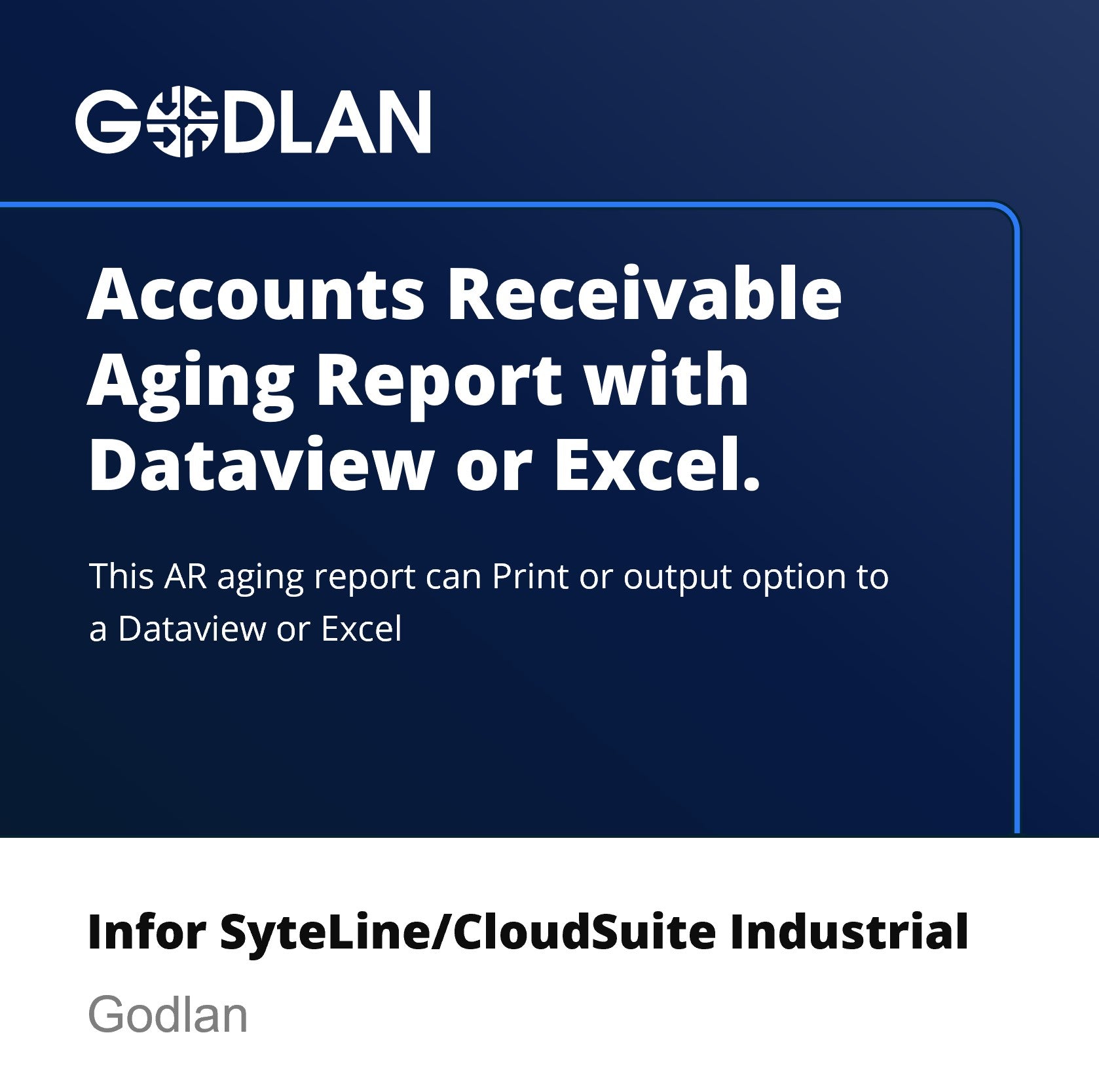 Accounts Receivable Aging Report with Dataview  or Excel output
