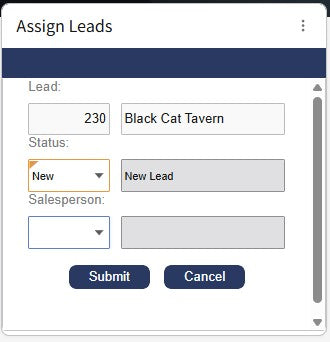 Widget: Unassigned Leads