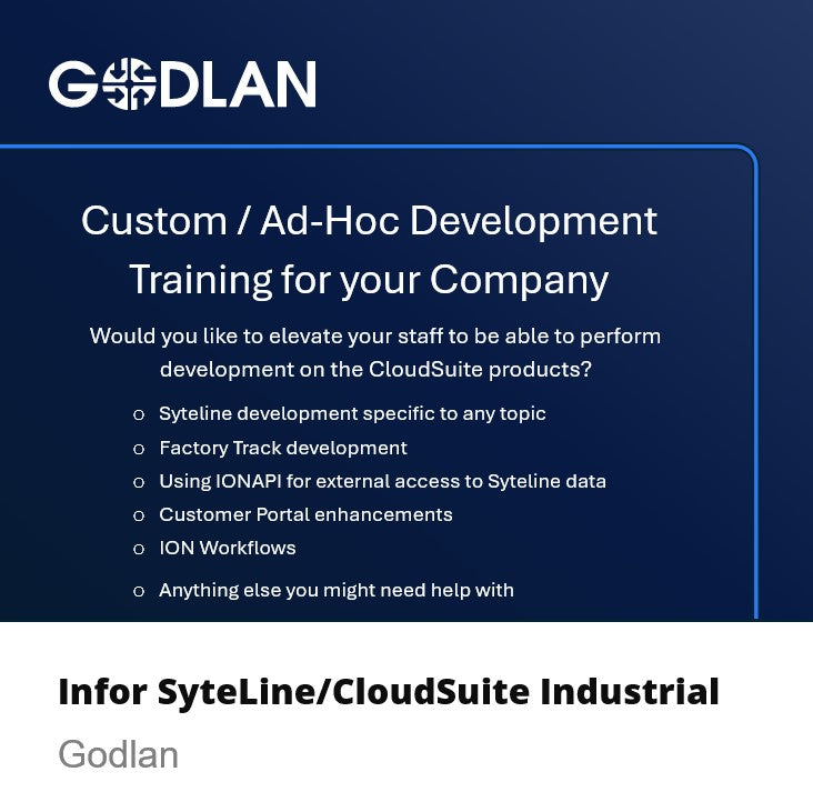 Custom / Ad-hoc Developer Training