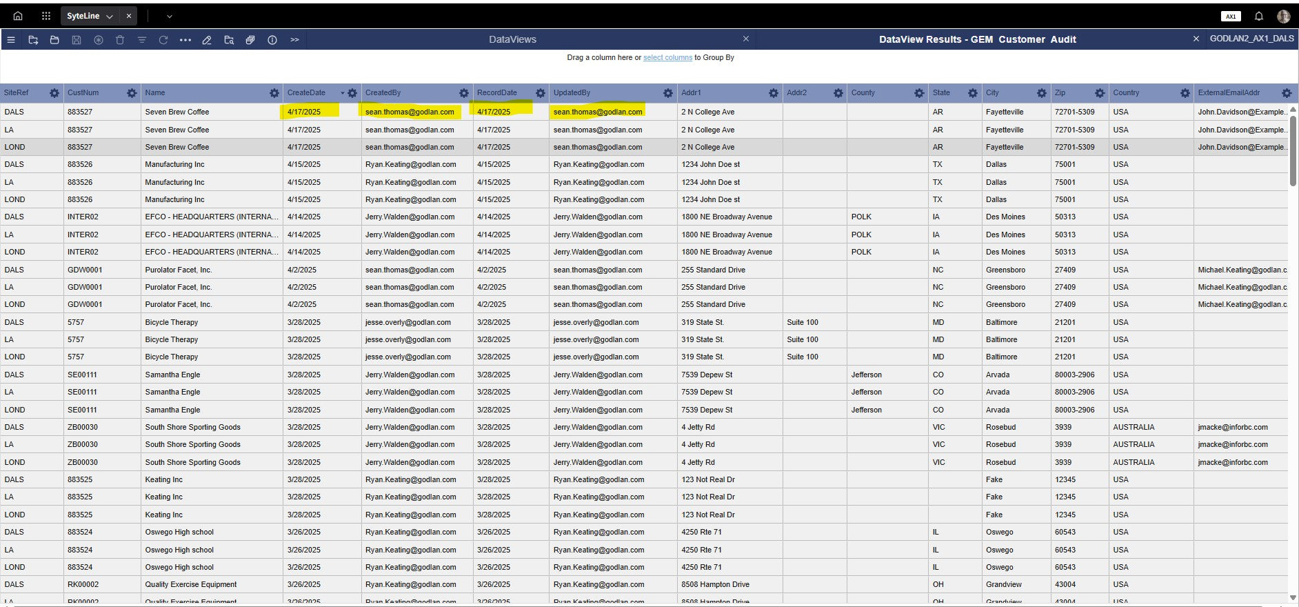 DataView: Customer Audit