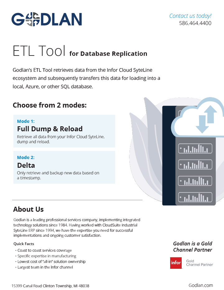 Godlan Data Extract, Transform, and Load Tool (ETL)