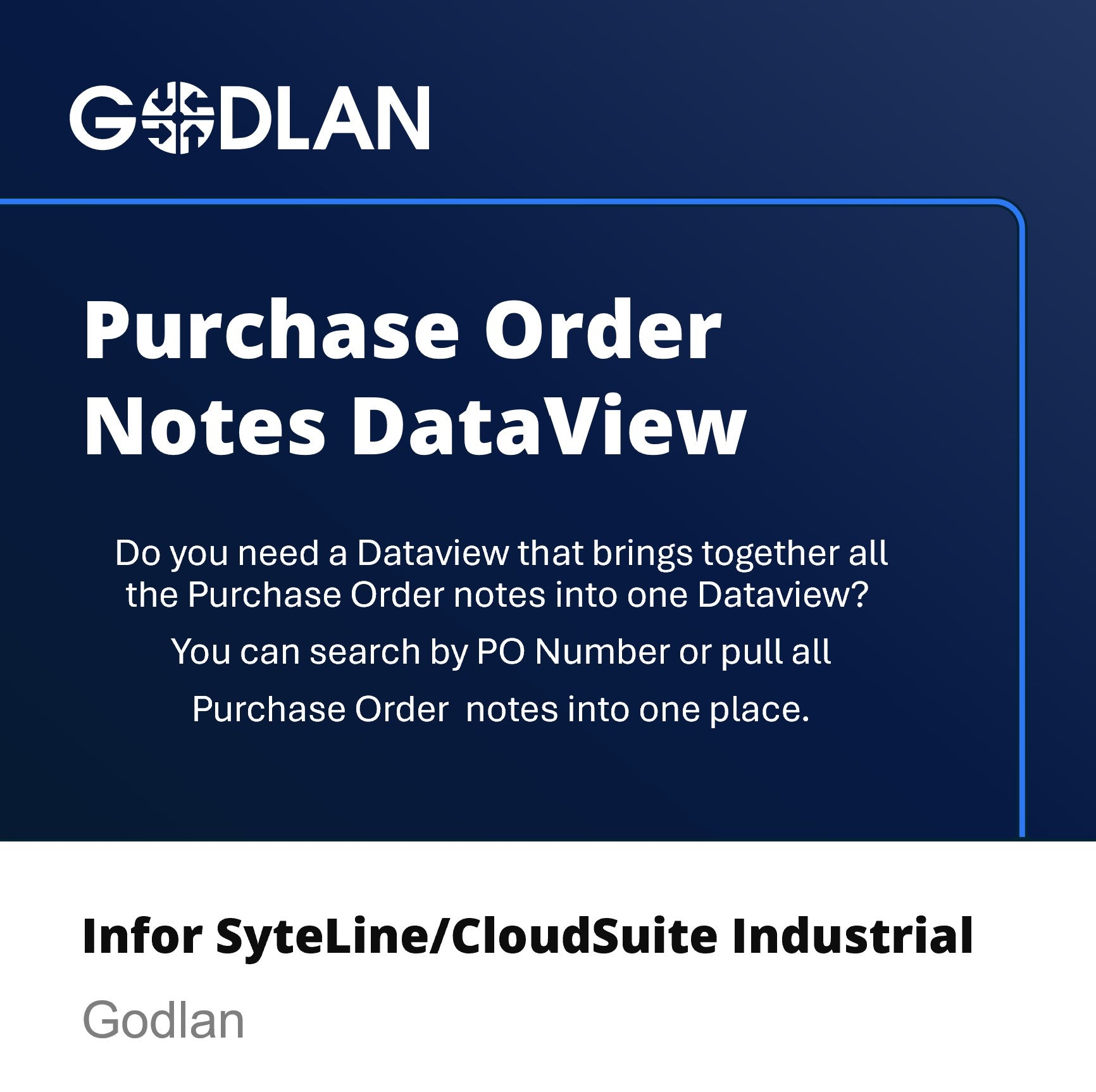 DataView: PO Header Notes