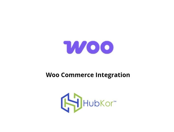 HubKor Integration - Woo Commerce